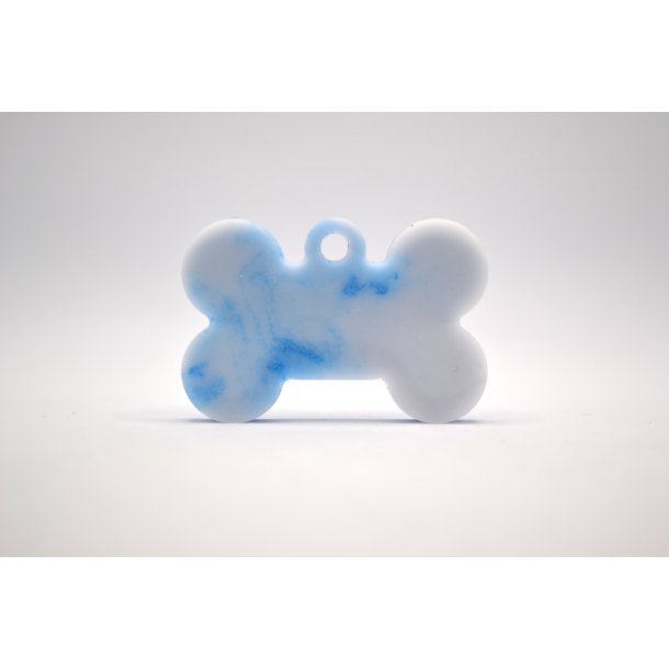 Hundetegn, lille kdben, bl og hvid