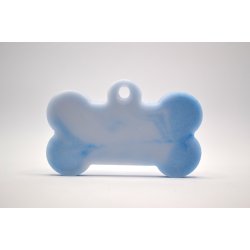 Hundetegn, stort kdben, bl og hvid