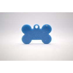 Hundetegn, lille kdben, bl og hvid