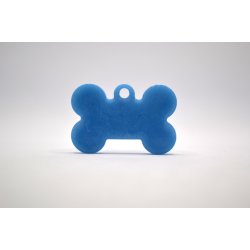 Hundetegn, lille kdben, bl og hvid