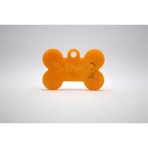 Hundetegn, lille kdben, gul med bladguld