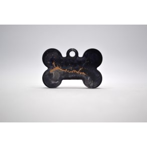 Hundetegn, lille kdben, sort, slv og guld