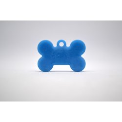 Hundetegn, lille kdben, bl med hvid