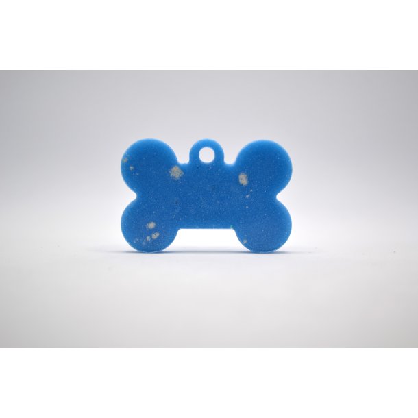 Hundetegn, lille kdben, bl med hvid