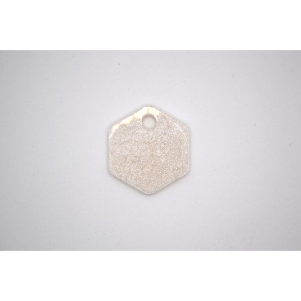 Hundetegn, lille hexagon, perlemor