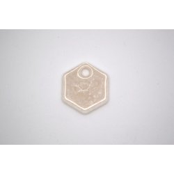 Hundetegn, lille hexagon, perlemor