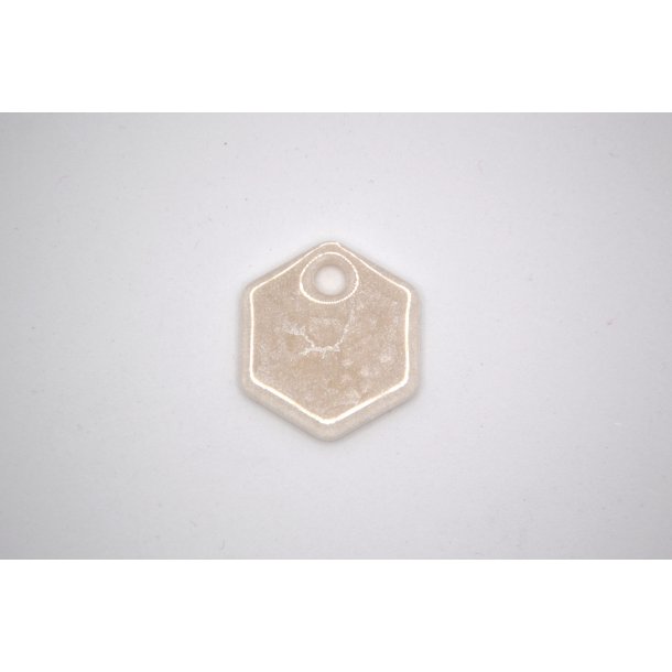 Hundetegn, lille hexagon, perlemor