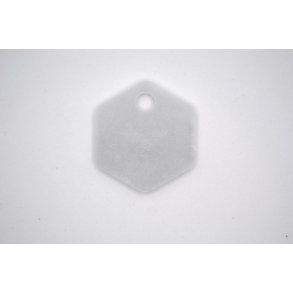 Hundetegn, lille hexagon, marmor med shimmer