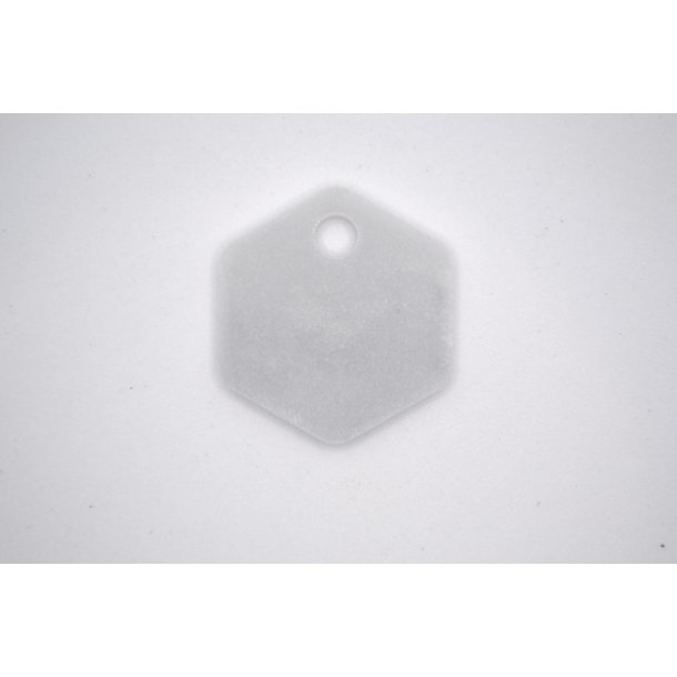 Hundetegn, lille hexagon, marmor med shimmer