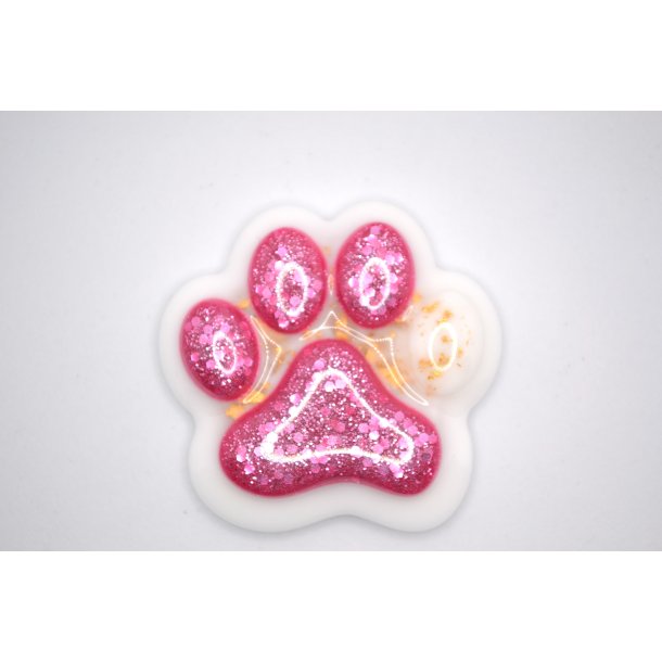 Nglering, pote, pink med hvid og bladguld