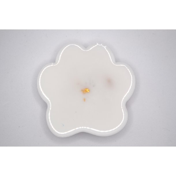 Nglering, pote, pink med hvid og bladguld