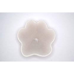 Nglering, pote, hvid med guld glitter