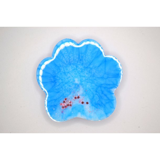 Nglering, bl med pink glitter