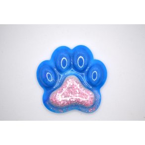 Nglering, bl med pink glitter