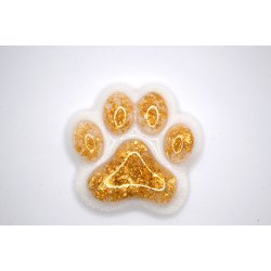 Nglering, pote, hvid med bladguld