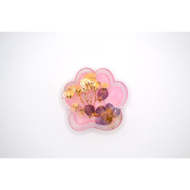 Nglering, pote, gennemsigtig lyserd med trrede blomster