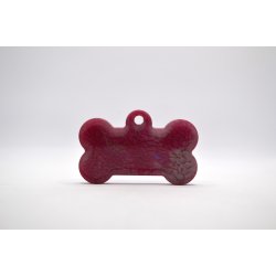 Hundetegn, stort kdben, lilla, pink, slv