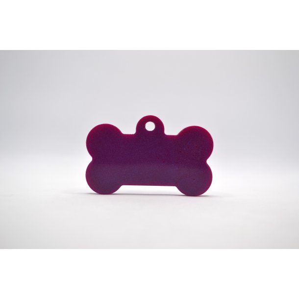 Hundetegn, stort kdben, lilla, pink, slv