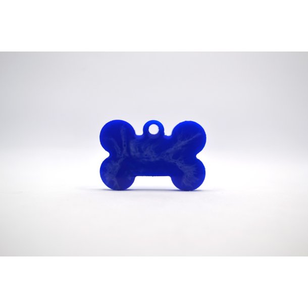 Hundetegn, lille kdben, bl og hvid