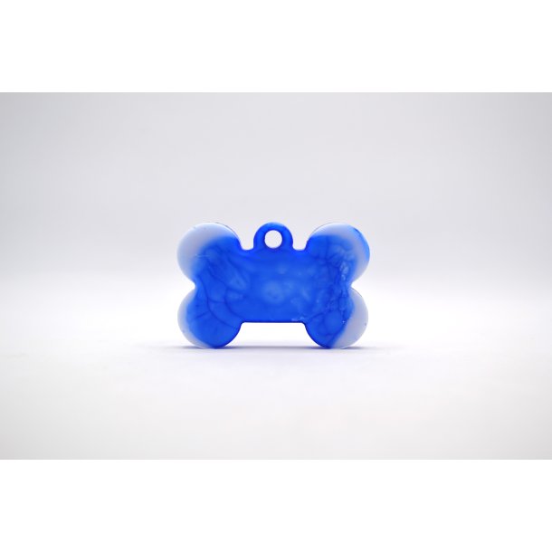 Hundetegn, lille kdben, bl og hvid