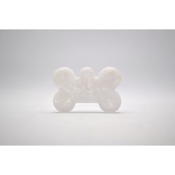 Hundetegn, lille kdben, hvid marmor