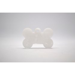 Hundetegn, lille kdben, hvid marmor