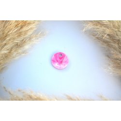 Hundetegn, lille rund, lyserd og hvid