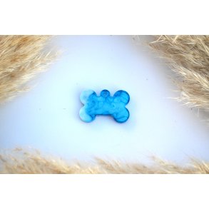 Hundetegn, lille kdben, bl og hvid