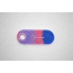 Hundetegn, afrundet rektangel, lilla, lyserd, bl