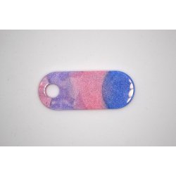 Hundetegn, afrundet rektangel, lilla, lyserd, bl