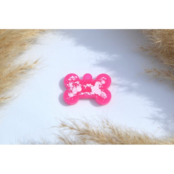 Hundetegn, lille kdben. lyserd med hvid effekt