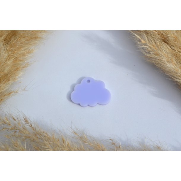 Hundetegn, lille sky, pastel lilla