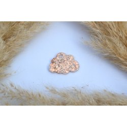 Hundetegn, stor sky, perlemor og guld glitter