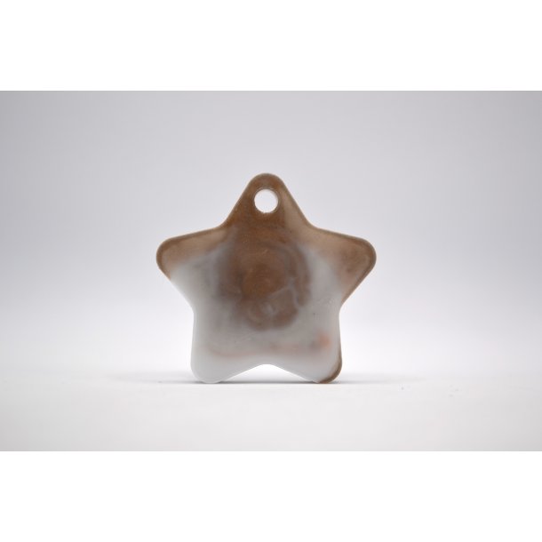 hundetegn, stor stjerne, brun, hvid, guld