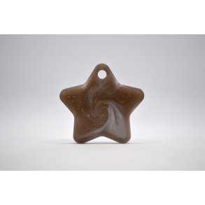 hundetegn, stor stjerne, brun, hvid, guld