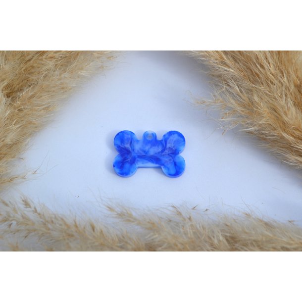 Hundetegn, lille kdben, bl og hvid