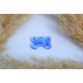 Hundetegn, lille kdben, bl og hvid