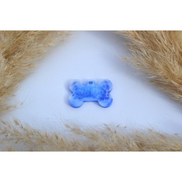 Hundetegn, lille kdben, bl og hvid