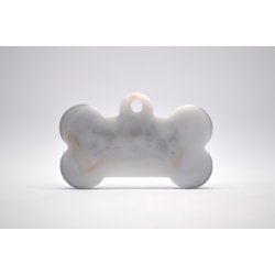 Hundetegn, stort kdben, slv og hvid med detaljer