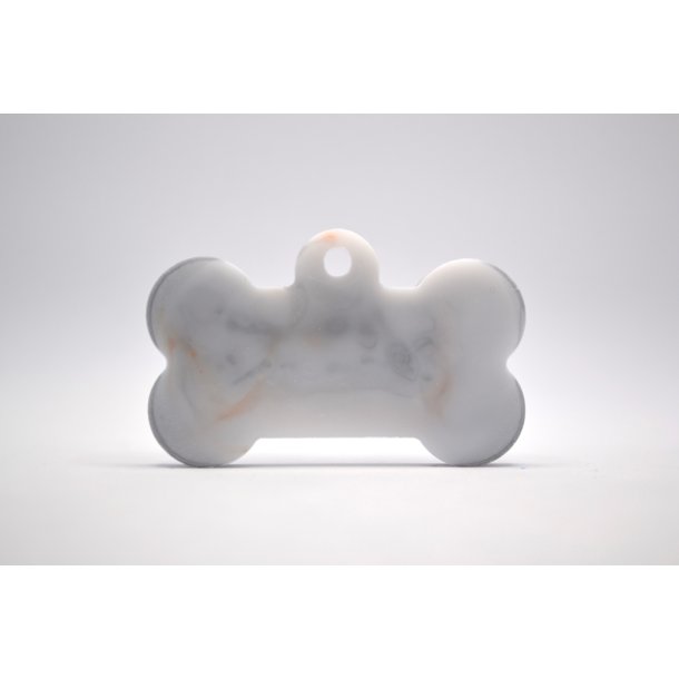 Hundetegn, stort kdben, slv og hvid med detaljer