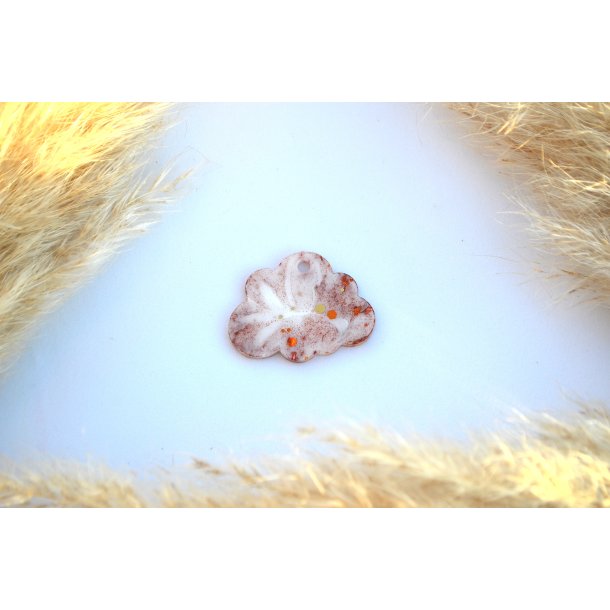 Hundetegn, stor sky, hvid, glimmer og blade