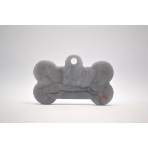 Hundetegn, stort kdben, slv og hvid med detaljer