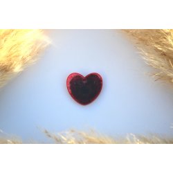 Hundetegn, stort hjerte, rd, sort, guld