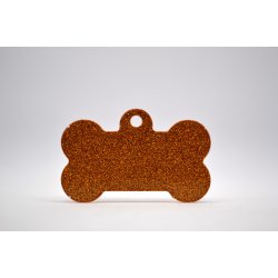 Hundetegn, stort kdben, guld glimmer