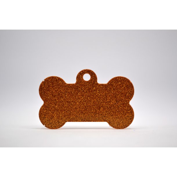 Hundetegn, stort kdben, guld glimmer