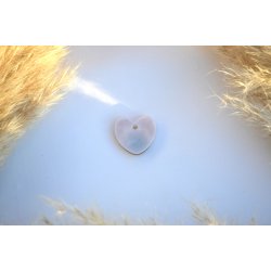 Hundetegn, lille hjerte, lys lilla shimmer med blomst og guld flager