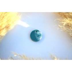 Hundetegn, mellem rund, grnlig med hvid