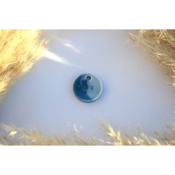 Hundetegn, mellem rund, turkis og hvid