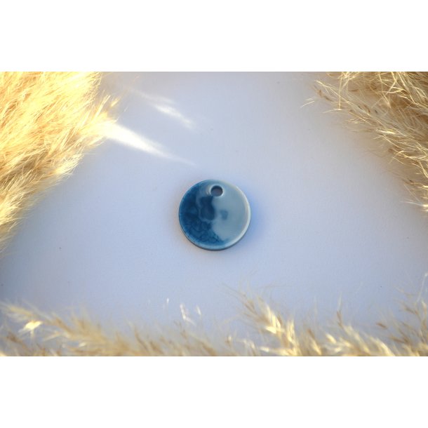 Hundetegn, mellem rund, turkis og hvid