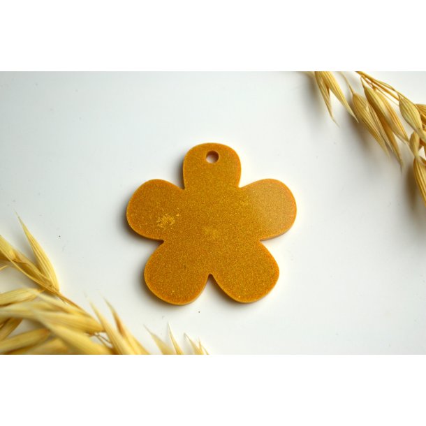 Hundetegn, stor blomst, karry gul shimmer